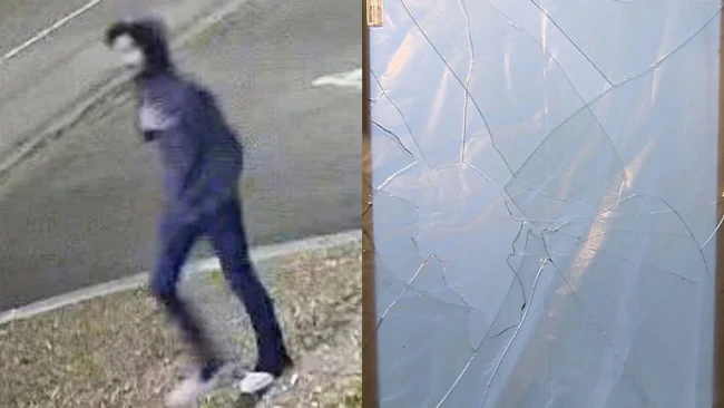 Police seek to identify man who threw brick through station window