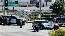 A Los Angeles County sheriff&rsquo;s deputy was shot on the 10 Freeway in West Covina, California, on Monday.