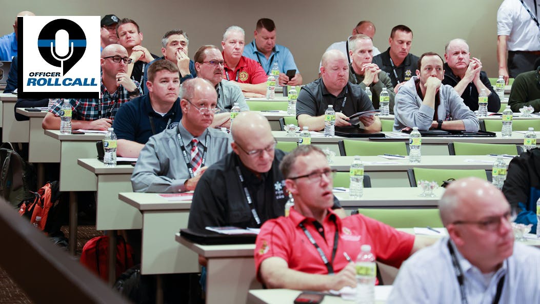Attendees are seen during the Law Enforcement Track of the 2022 Station Design Conference.