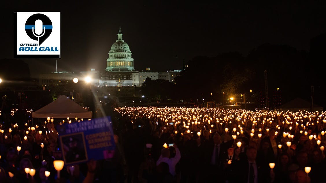 Thousands attended the 34th Annual Candlelight Vigil hosted by the National Law Enforcement Officers Memorial Fund took place on the National Mall in Washington, D.C., in 2022.