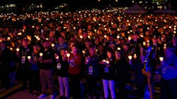 The 36th Annual Candlelight Vigil, hosted by the National Law Enforcement Officers Memorial Fund, was held on the National Mall in Washington, D.C., on May 13.