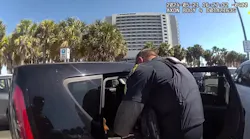Clearwater, FL, police needed to shatter a window in order to rescue a dog from a hot car Tuesday.