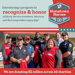 The Tractor Supply Company Foundation's Hometown Heroes program is donating $1 million to charity organizations supporting our nation’s military service members, veterans and first responders. The Tractor Supply Company Foundation's Hometown Heroes program is donating $1 million to charity organizations supporting our nation’s military service members, veterans and first responders.