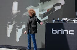 Blake Resnick Founder & CEO BRINC Drones, is seen during a launch event for the new Responder drone. Blake Resnick Founder & CEO BRINC Drones, is seen during a launch event for the new Responder drone.