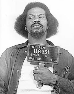 Samuel Evans is seen in a 1974 booking photo. Samuel Evans is seen in a 1974 booking photo.