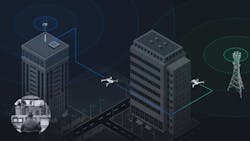 Skydio Connect Fusion delivers continuous connectivity to X10 using point-to-point connectivity when in radio range with seamless transition to cellular when not. Skydio Connect Fusion delivers continuous connectivity to X10 using point-to-point connectivity when in radio range with seamless transition to cellular when not.