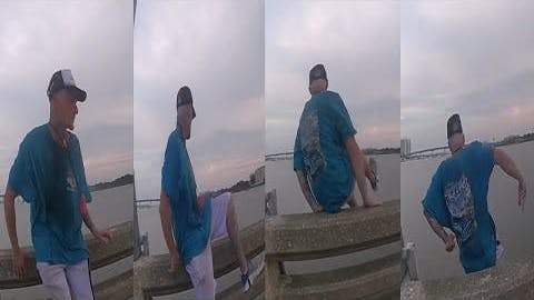Florida man jumps into Daytona Beach river while being questioned by police