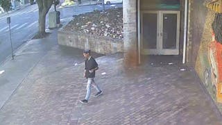 Video: Suspect Accused of Setting Fire to Front of LAPD Station | Officer