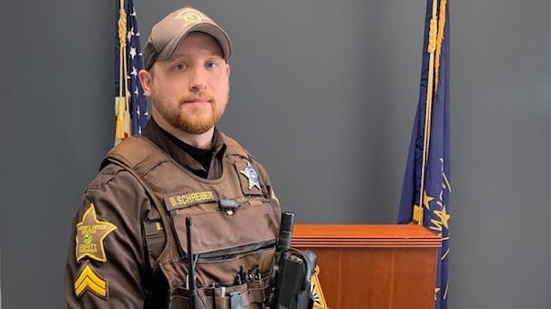 Newton County, IN, Sheriff's Department Brandon Schreiber.