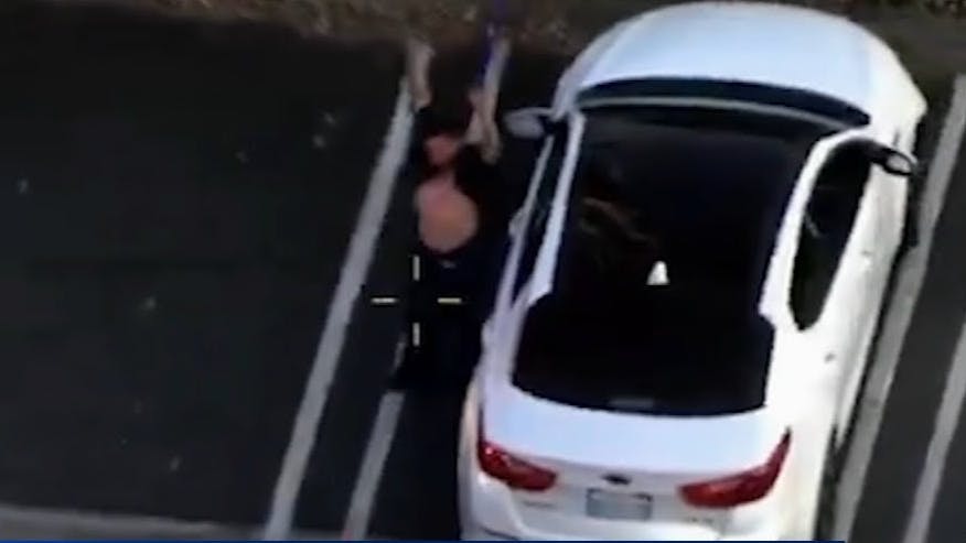 Upland police video shows arrest of man accused of drilling into box truck to steal gasoline