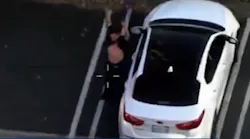 Upland police video shows arrest of man accused of drilling into box truck to steal gasoline