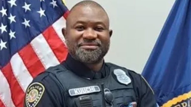 Cpl. Raymond Kuuchi of the U.S. Department of Veterans Affairs Police Services.