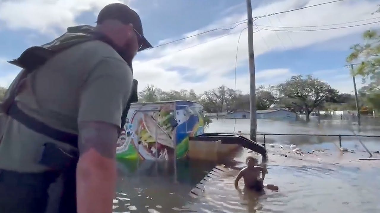 Deputies rescue boy clinging to debris in Tampa floodwater after Hurricane Milton