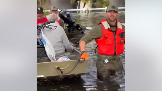 Hillsborough County, FL, sheriff's deputies rescued over 100 residents of an assisted living facility Thursday after they were stranded by flooding from Hurricane Milton.