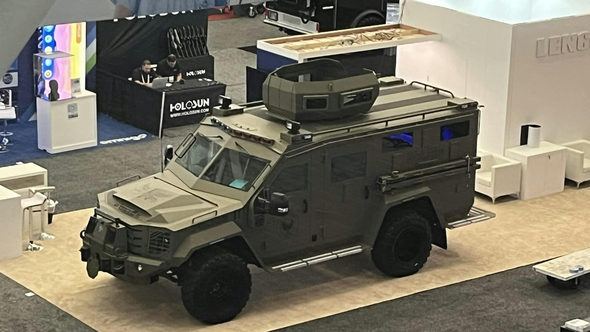 Lenco's BearCat display at this year's International Association of Chiefs of Police (IACP) Annual Conference and Exposition in Boston.