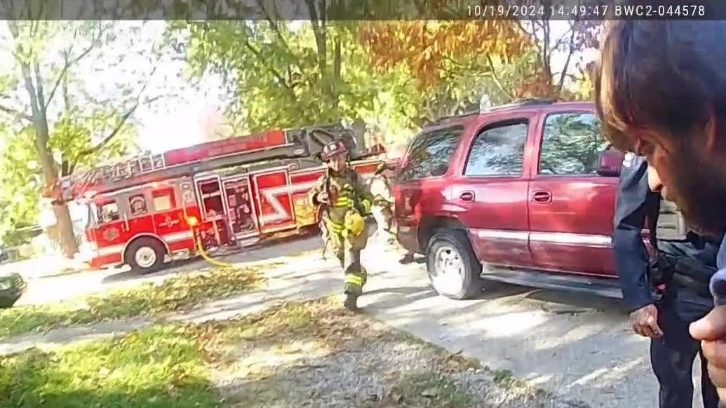 Bodycam shows Sterling Heights officer save man from house fire