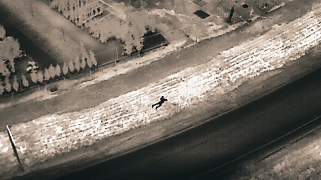 An Elk Grove, CA, police drone spotted a vehicle burglary suspect trying to elude officers early Wednesday.