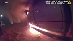 Rookie Police Officer Saves Man from Burning Pickup Truck Rookie Police Officer Saves Man from Burning Pickup Truck