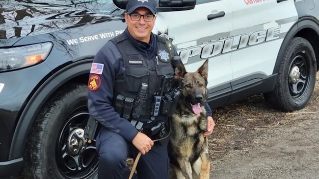 Calumet City, IL, Police Officer Keith Bogdanovich and Nicco.