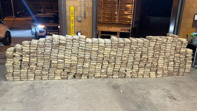 Nearly 1,200 pounds of cocaine worth $40 million was seized Friday by Illinois State Police during an inspection of a tractor-trailer along Interstate 80 in Henry County.