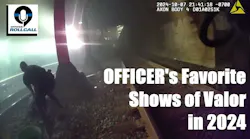A Seattle police officer saved a man who fell 25 feet onto tracks before a train came barrelling through in October. It's one of the stories that made the cut as one of OFFICER Magazine's favorite examples of law enforcement valor in 2024.