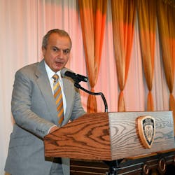 Anthony Imperato, Founder and CEO of Henry Repeating Arms, gives a speech upon receiving the NYPD COPS Humanitarian Award for his charitable contributions through Henry’s Guns For Great Causes program. Anthony Imperato, Founder and CEO of Henry Repeating Arms, gives a speech upon receiving the NYPD COPS Humanitarian Award for his charitable contributions through Henry’s Guns For Great Causes program.