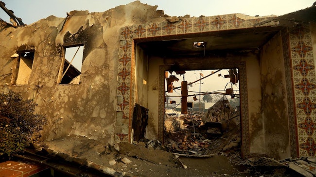 The Palisades fire ravaged Palisades Elementary Charter School in Pacific Palisades, Calif., on Wednesday.