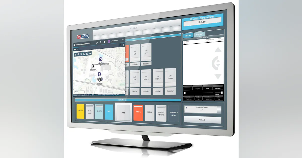 Avtec Scout EX Dispatch Console | Officer