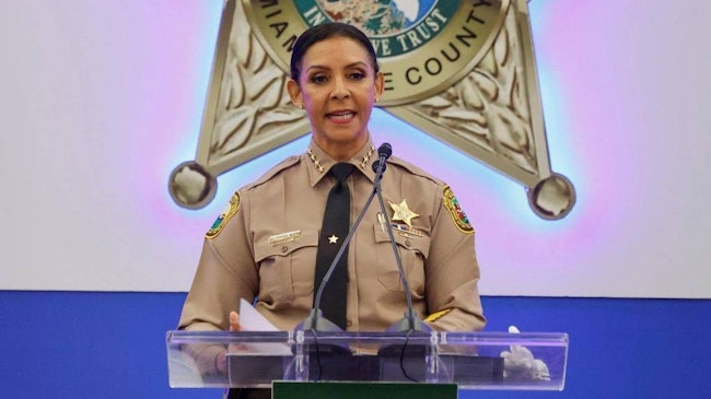 Miami-Dade County Sheriff Rosie Cordero-Stutz.