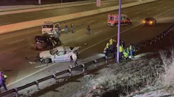 Memphis Police squad car, officers struck while investigating I-240 hit-and-run