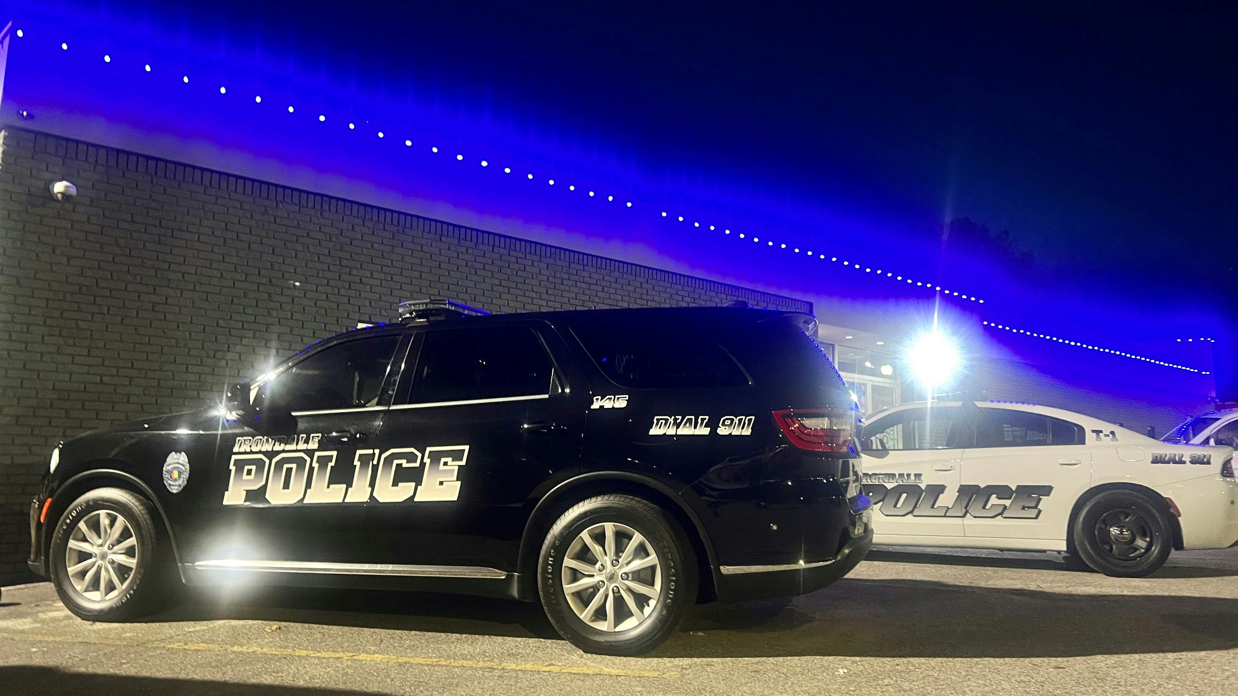 The City of Irondale will shine blue lights for the next 30 days in honor of Lt. Mark Meadows, who was killed Jan. 6 when he was struck by a vehicle while directing traffic.