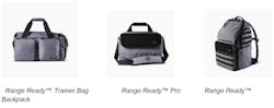 (From left) Range Ready™ Trainer Bag, Range Ready™ Pro and Range Ready™ Backpack. (From left) Range Ready™ Trainer Bag, Range Ready™ Pro and Range Ready™ Backpack.