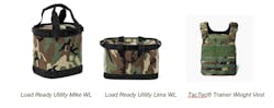 (From left) Load Ready Utility Mike WL, Load Ready Utility Lima WL and TacTec® Trainer Weight Vest. (From left) Load Ready Utility Mike WL, Load Ready Utility Lima WL and TacTec® Trainer Weight Vest.