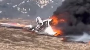 A California Highway Patrol officer pulled a pilot from the wreckage of a small airplane that crashed in a field in Goleta on Jan. 29.