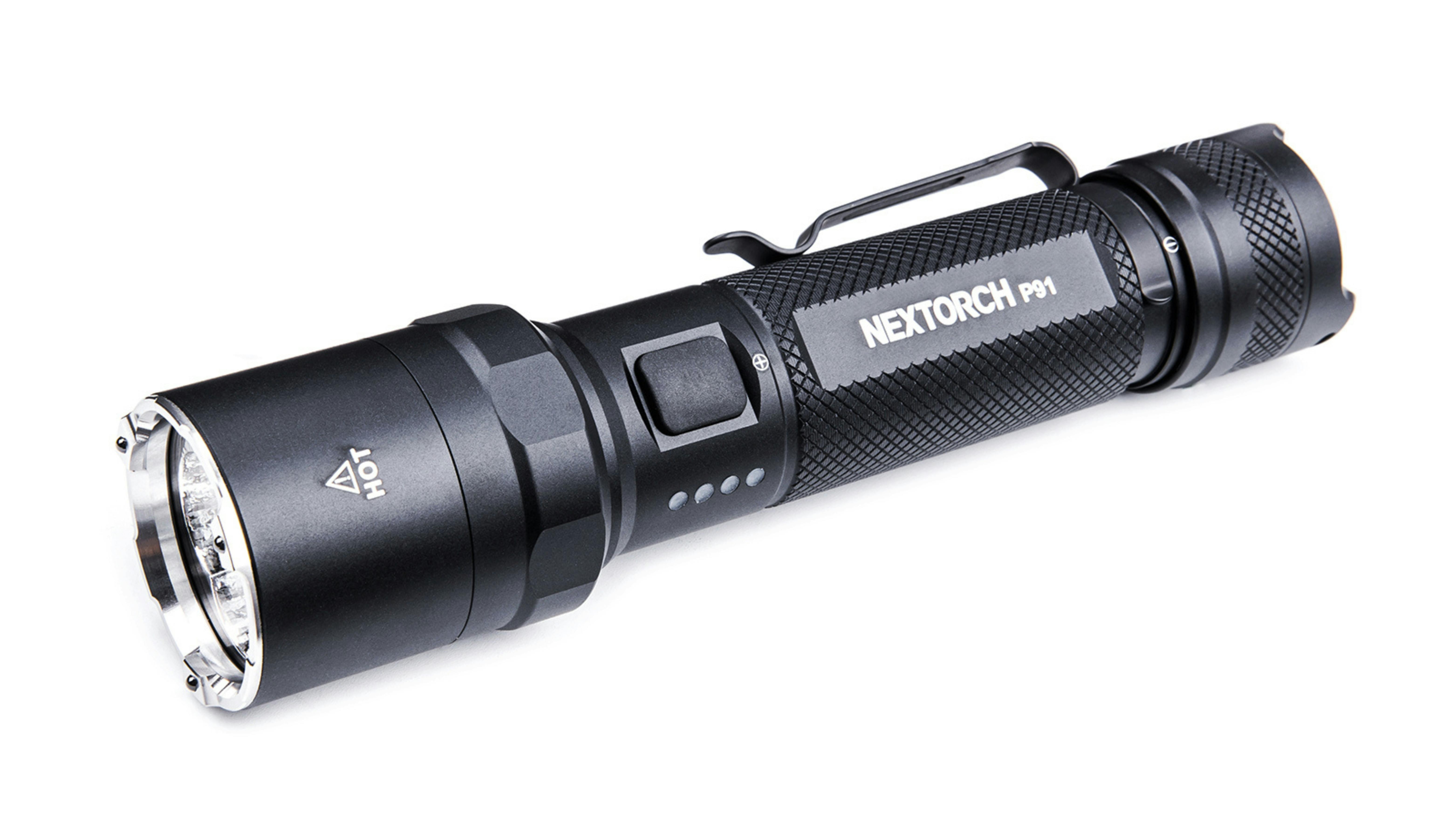 NEXTORCH P91 Dual Switch Flashlight with 5000 Lumens.