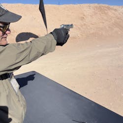 Lindsey shot the Diamondback SDR in 9mm. It uses a full moonclip, making this one of the fastest revolver reloads in the business. Lindsey shot the Diamondback SDR in 9mm. It uses a full moonclip, making this one of the fastest revolver reloads in the business.