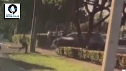 A Lauderhill, FL, police officer was struck by a hit-and-run driver. A Lauderhill, FL, police officer was struck by a hit-and-run driver.