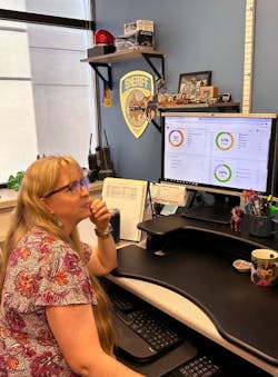 Jenna Shelley, with the Dane County Sheriff's Office, uses Ford Pro Telematics to track and schedule vehicle maintenance. Jenna Shelley, with the Dane County Sheriff's Office, uses Ford Pro Telematics to track and schedule vehicle maintenance.