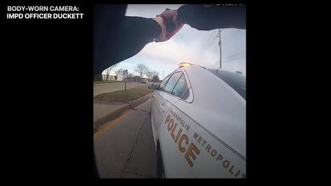 Dashboard And Body Camera Footage Captured A Frantic Moving Gun Battle Between Lawrence And Indianapolis Police And An Armed Suspect Who Fled A Traffic Stop