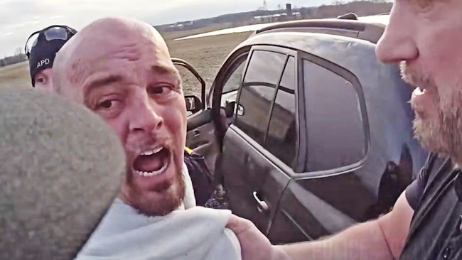 A 41 Year Old Man Wanted On Multiple Outstanding Warrants Led Alliance Police On A High Speed Chase Before He Was Finally Arrested For The 29th Time Before Crashing Into A Road Sign