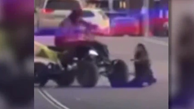 Kansas City Police Are Searching For A Suspect Who Popped A Wheelie And Drove At An Officer, Striking And Landing On Him Before Fleeing The Wrong Way Along The Interstate