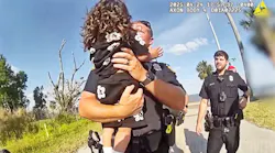 Quick Actions By Tampa Police On Patrol Saved The Life Of A Boy Choking On A Small Tomato When They Were Flagged Down And Swiftly Dislodged The Vegetable From The Child's Throat