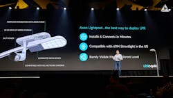 Ian Aaron, CEO of Ubicquia, speaks about the partnership with Axon that created the Axon Lightpost during the opening of Axon Week in Phoenix. Ian Aaron, CEO of Ubicquia, speaks about the partnership with Axon that created the Axon Lightpost during the opening of Axon Week in Phoenix.
