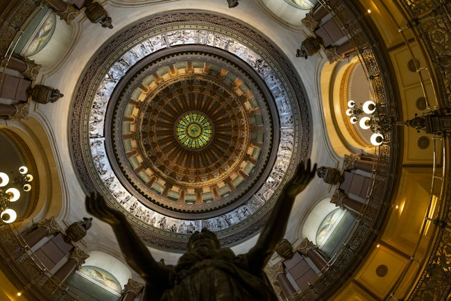 Illinois State Capitol in Springfield.