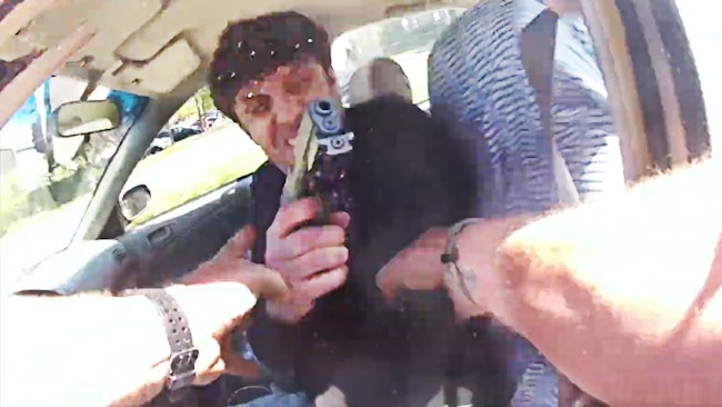 'go Back, Sit In The F Ing Car And Leave,' Said A 36 Year Old Man Before Opening Fire During A Traffic Stop, Wounding Two Fairfax Police Officers Before He Was Fatally Shot