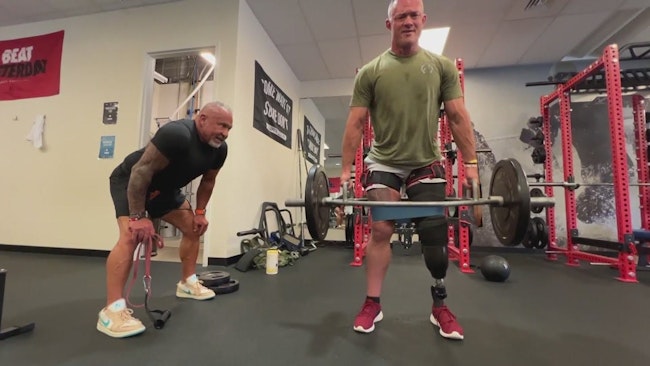Through Eight Surgeries And Tough Rehabilitation, Denver Police Sgt Justin Dodge Was Determined To Return To Active Duty After He Was Struck By A 13 Ton Fire Apparatus In 2023—an Injury That Took His Left Leg