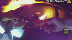 Goodyear Police Officer Dakota Berry Smashed A Window To Pull A Firefighter's Daughter Out Of A Burning Vehicle By Her Ankles Following A Mult Vehicle Crash