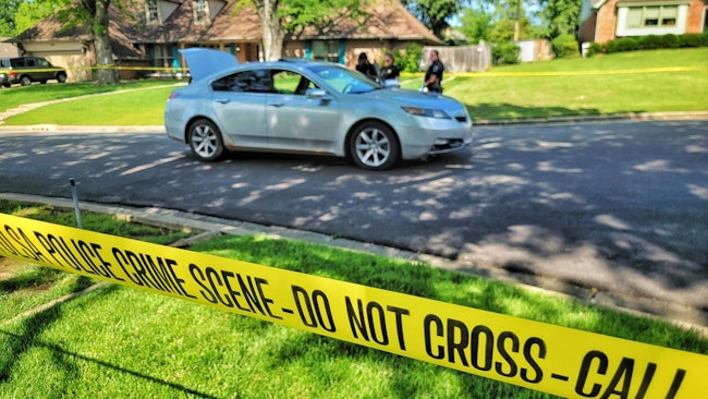 On Sunday, Tulsa, OK, police chased and fatally shot a 30-year-old man accused of jumping out from behind parked fire trucks and shooting at officers and other first responders helping a jogger who was allegedly shot in the leg by the suspect.