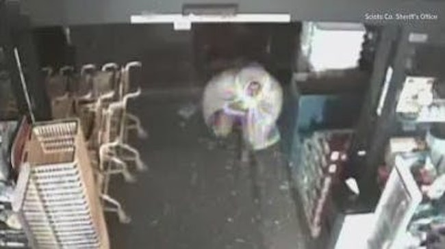 Scioto County Sheriff's Deputies Are Looking For A Man Who Left A Trail Of Blood And Stolen Clothing After He Crashed Through A Dollar General Store Glass Door Wearing White Underwear And A Cape