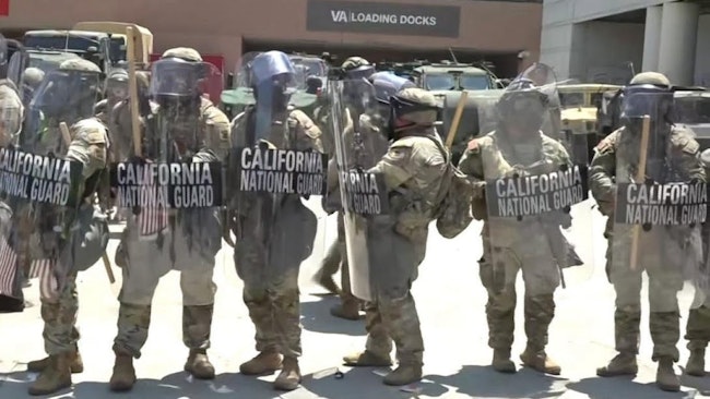 Protests Over Federal Immigration Raids In Los Angeles Escalated After President Donald Trump Ordered 2,000 National Guard Troops To The City Over The Weekend, Despite The Objections Of Gov Gavin Newsom And Other Local Officials